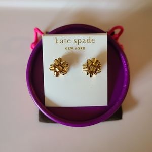 NWT Kate Spade Gold Bow Earrings